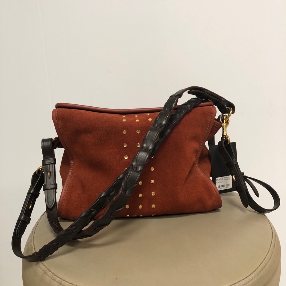 KEMPTON & CO ELLA BAG SMALL RUST STUD NWT